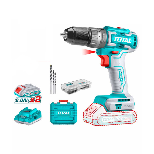 Máy khoan động lực dùng pin 20V Total TIDLI20508 (2 Pin 2.0Ah & Sạc) 5 may khoan dong luc dung pin 20v total tidli20508 2 pin 20ah sac 1717560546