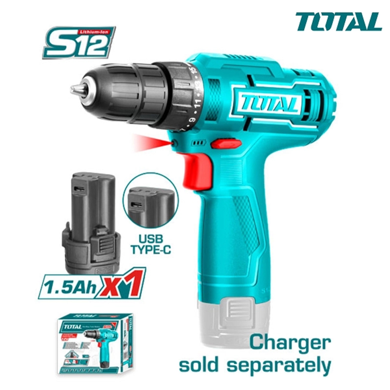 Máy khoan pin 12V Total TDLI12428 (1 Pin 1.5Ah) 3 may khoan pin 12v total tdli12428 1 pin 15ah 1750057313