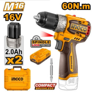 Máy khoan pin 16V Ingco CDLI16682 (2 Pin 2.0Ah, 1 Sạc)
