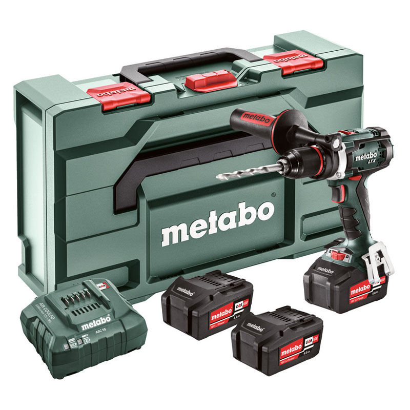 Máy khoan pin 18V Metabo BS 18 LTX Impuls Set (3 pin 4Ah; Sạc ASC 55)