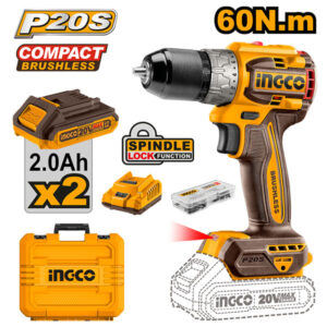 Máy khoan pin 20V Ingco CDLI20602 (2 Pin 2.0Ah & 1 Sạc)