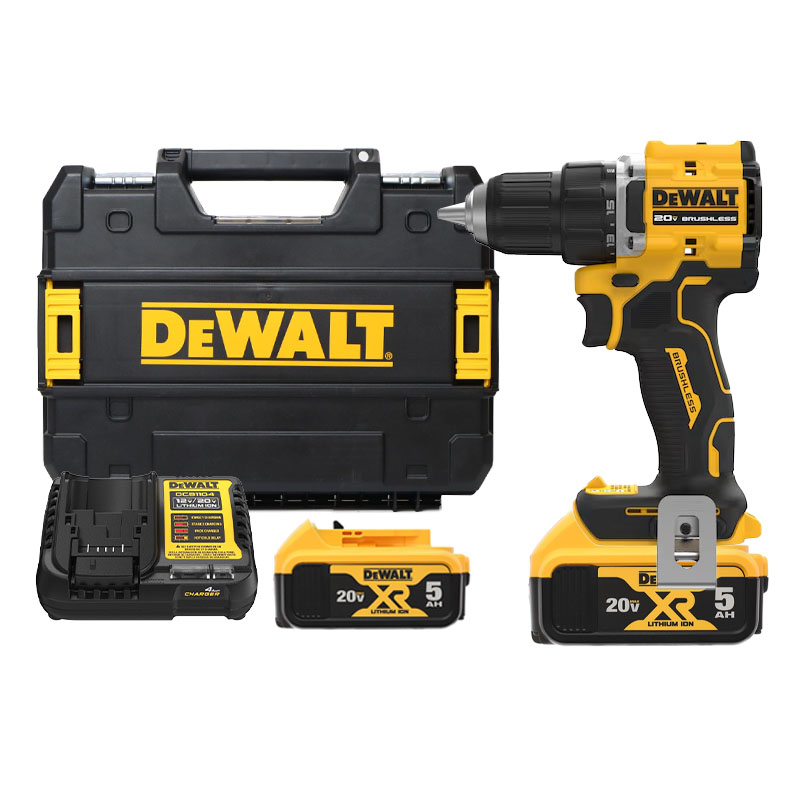 Máy khoan pin 20V Max Atomic™ Dewalt DCD794P2T (2 Pin 5.0Ah, 1 Sạc)