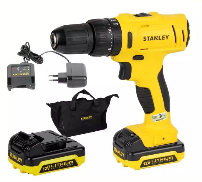 Máy khoan vặn vít pin 12V Stanley SCH121S2 - Có búa