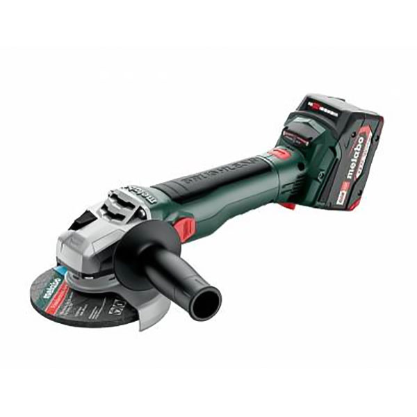 Máy mài góc dùng Pin 18V Metabo W 18 LT BL 11-125 (Set 2 pin 4.0Ah, 1 sạc) 2 may mai goc dung pin 18v metabo w 18 lt bl 11 125 set 2 pin 40ah 1 sac 1654065339