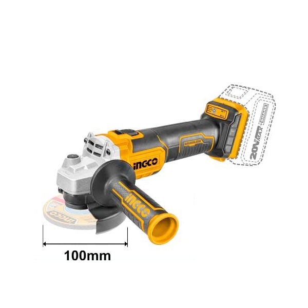 Máy mài góc dùng pin Lithium-ion 20V Ingco CAGLI201008 (Chưa Pin & Sạc) 3 may mai goc dung pin lithium ion 20v ingco cagli201008 chua pin sac 1690613713