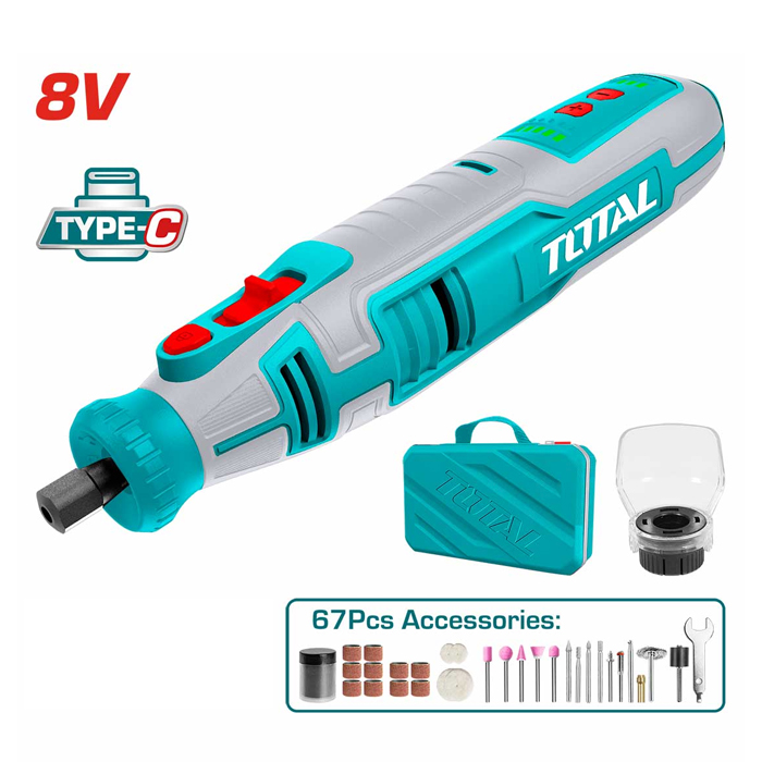 Máy mài khuôn dùng pin Total TMGLI0801 8V