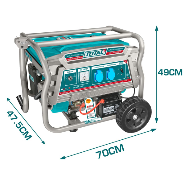 Máy phát điện dùng xăng 3.5 KW Total TP135006E 5 Máy phát điện dùng xăng 3.5 KW Total TP135006E - Ảnh 5