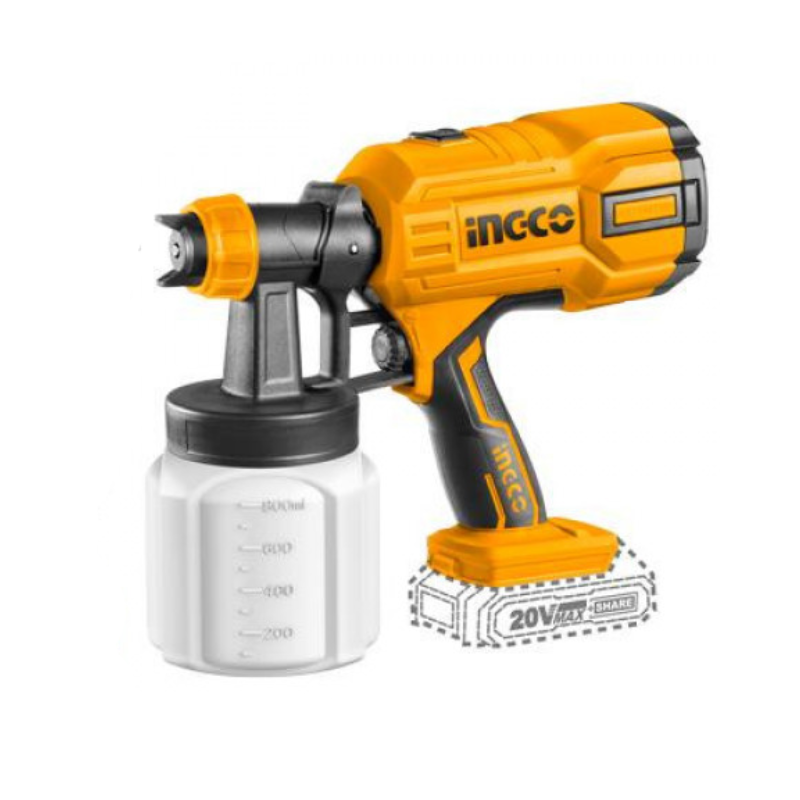 Máy phun sơn dùng pin 20V Ingco CSGLI20406 (1 Pin 2Ah & Sạc)