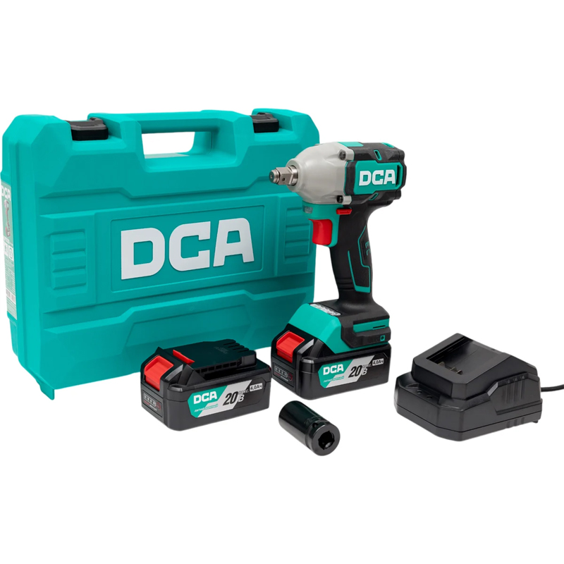 Máy siết bu lông dùng pin 20V DCA ADPB320EM ( 2 Pin 4.0Ah, 1 Sạc) 3 may siet bu long dung pin 20v dca adpb320em 2 pin 40ah 1 sac 1750408782