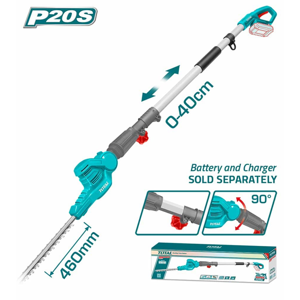 Máy tỉa hàng rào dùng pin 20V Total TPHT201601 (Chưa Pin & Sạc) 5 may tia hang rao dung pin 20v total tpht201601 chua pin sac 1750134017
