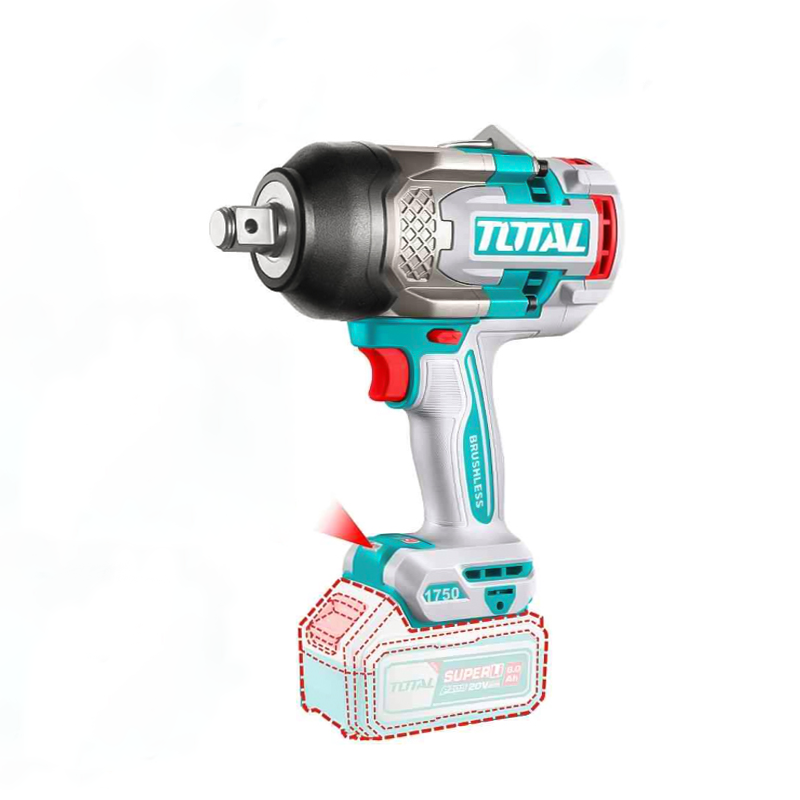 Máy vặn bu lông dùng pin 20V Total TIWLI201751 (Chưa Pin & Sạc) 2 may van bu long dung pin 20v total tiwli201751 chua pin sac 1757664652