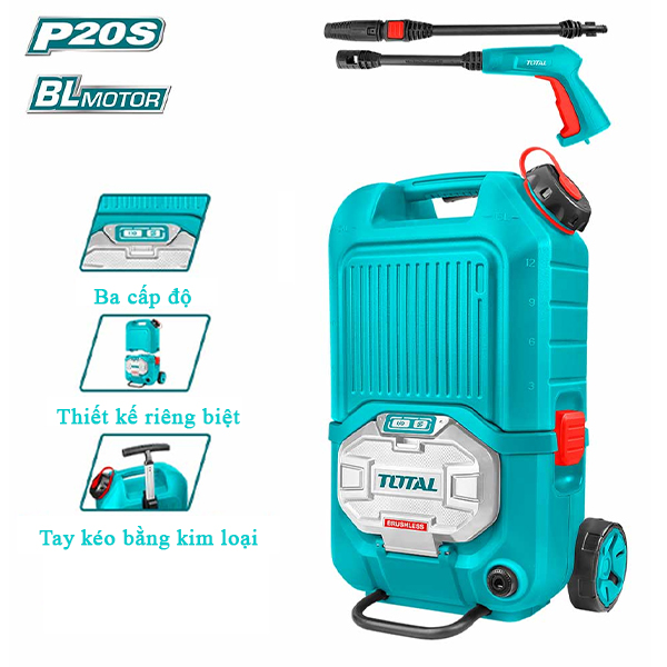 Máy xịt rửa dùng pin 40V Total TPWLI4006 (Chưa Pin & Sạc) 2 may xit rua dung pin 40v total tpwli4006 chua pin sac 1692159131