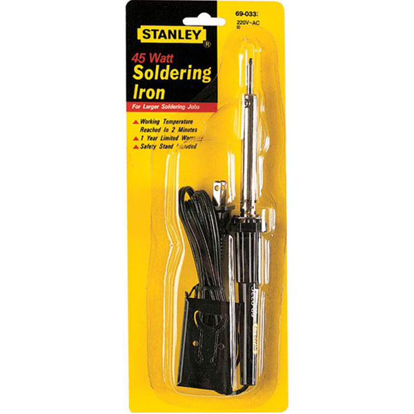 Mỏ hàn thiếc 45W/220V đầu dẹp Stanley 69-033B