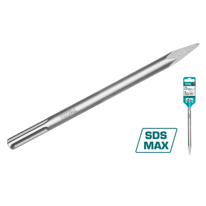 Mũi đục nhọn đuôi SDS Max Total TAC1521182 18x400mm 2 mui duc nhon duoi sds max total tac1521182 18x400mm 1719902801