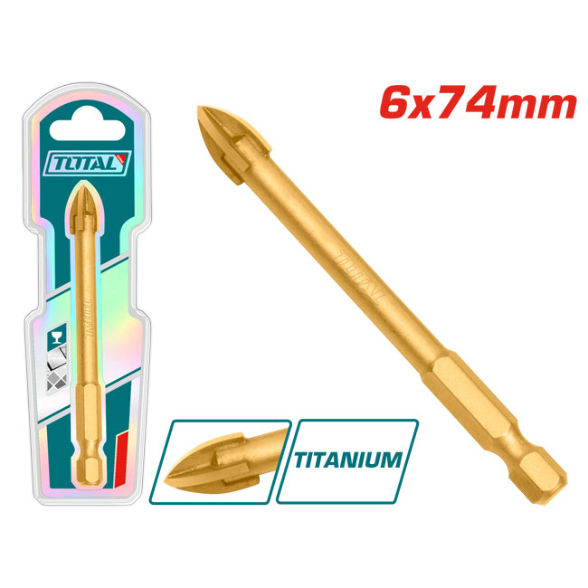 Mũi khoan gạch và kính Total TACG210612 6x74mm