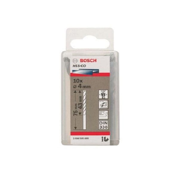 Mũi khoan kim loại HSS-Co 4mm Bosch 1619A0106L (Hàng khuyến mãi) 2 mui khoan kim loai hss co 4mm bosch 1619a0106l hang khuyen mai 1731643093