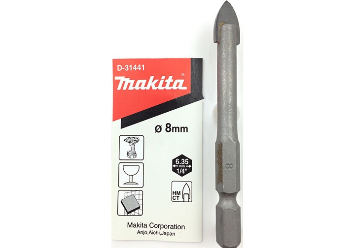 Mũi khoan thủy tinh chuôi lục giác 8x70mm Makita D-31441 3 mui khoan thuy tinh chuoi luc giac 8x70mm makita d 31441 1605777936