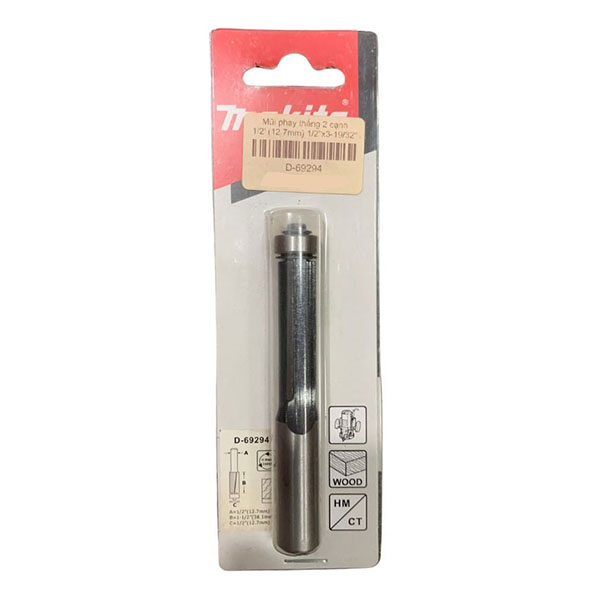 Mũi phay thẳng 2 cạnh 1/2" x 3-19/32" Makita D-69294