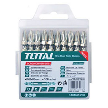 PH2x65mm Bộ mũi vít 10 chi tiết Total TAC16PH233 2 ph2x65mm bo mui vit 10 chi tiet total tac16ph233 1515228267