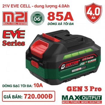 Pin 21V 4.0Ah Dekton M21-B4015PRO 3 Pin 21V 4.0Ah Dekton M21-B4015PRO - Ảnh 3