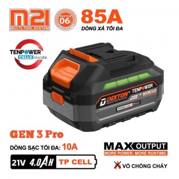 Pin phổ thông 21V 4.0Ah Dekton M21-B4085PLUS 4 Pin phổ thông 21V 4.0Ah Dekton M21-B4085PLUS - Ảnh 4