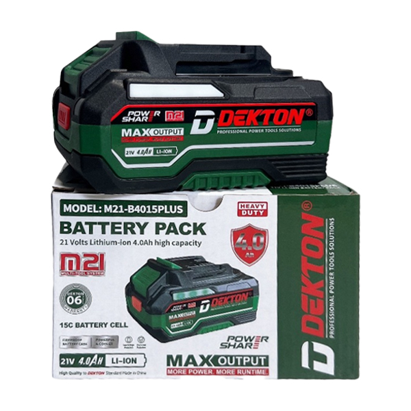 Pin Xanh 21V / 4.0Ah Dekton M21-B4015Plus