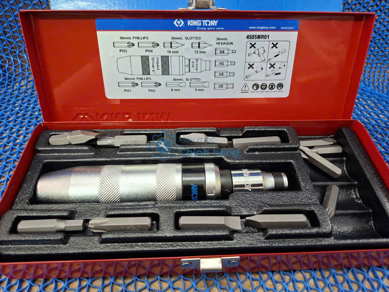 Bộ mũi vít 13 cái hệ mét Kingtony 4505MR01 1/2" 3 Bộ mũi vít 13 cái hệ mét Kingtony 4505MR01 1/2