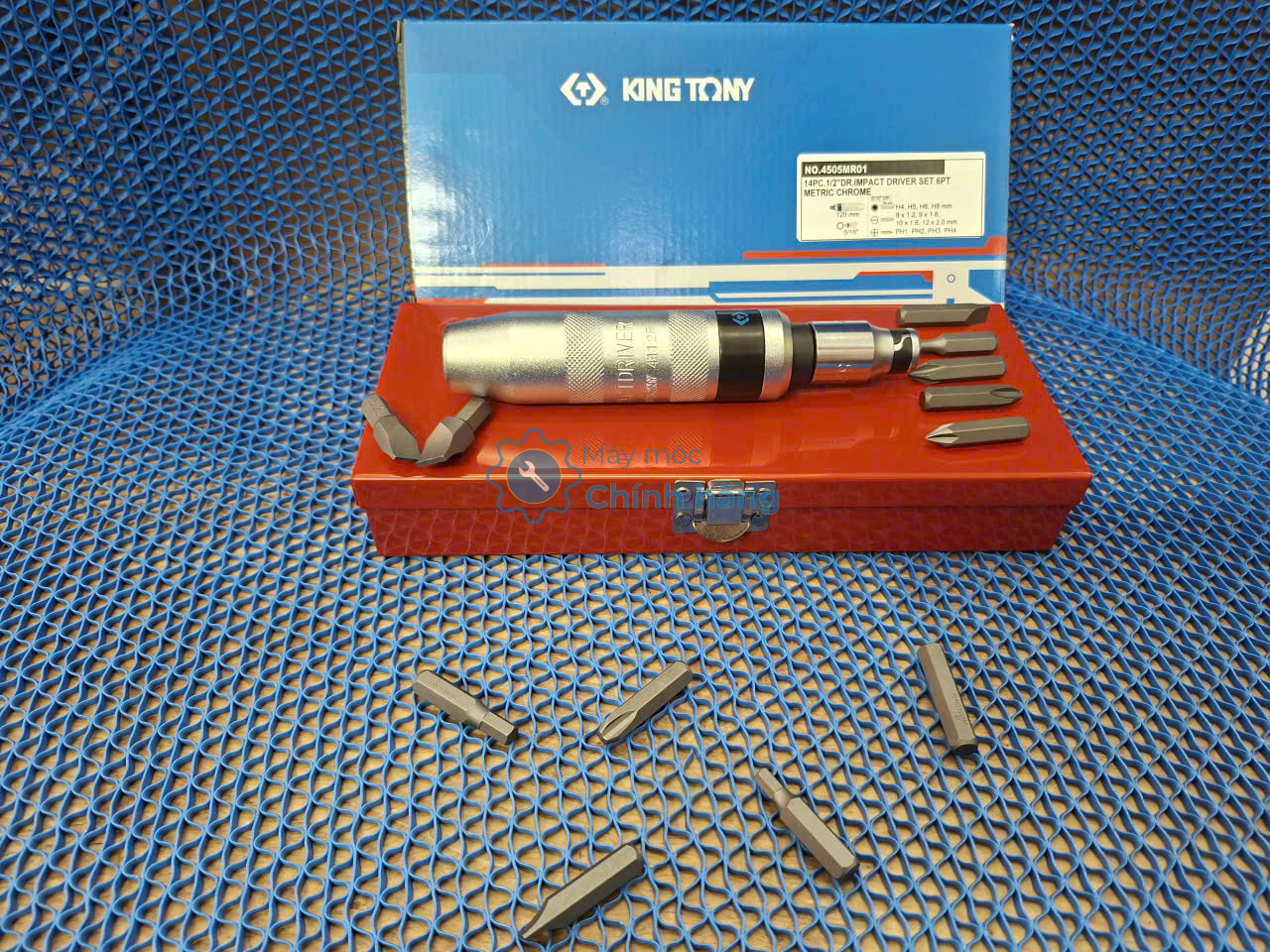 Bộ mũi vít 13 cái hệ mét Kingtony 4505MR01 1/2" 4 Bộ mũi vít 13 cái hệ mét Kingtony 4505MR01 1/2