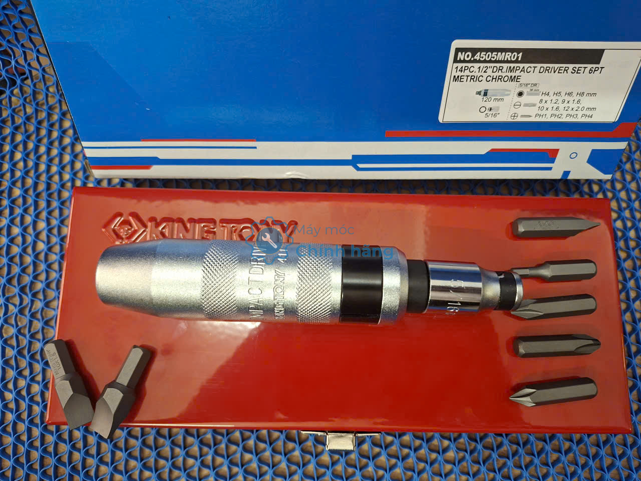 Bộ mũi vít 13 cái hệ mét Kingtony 4505MR01 1/2" 5 Bộ mũi vít 13 cái hệ mét Kingtony 4505MR01 1/2