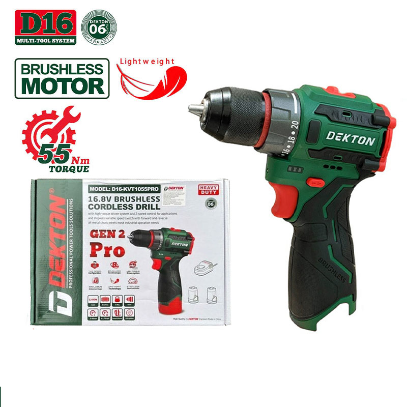 Thân máy khoan pin 16.8V Dekton D16-KVT1055PRO (Solo) 2 than may khoan pin 168v dekton d16 kvt1055pro solo 1735628964