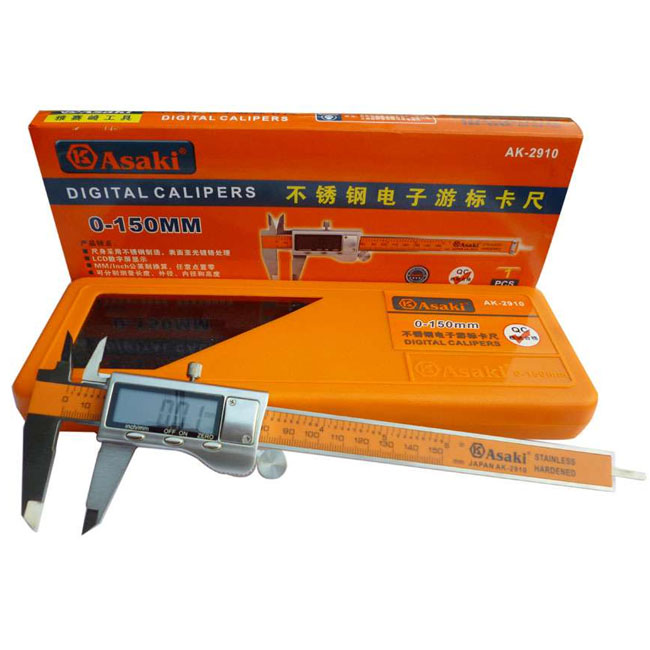 Thước cặp điện tử inox Asaki AK-2910 6"