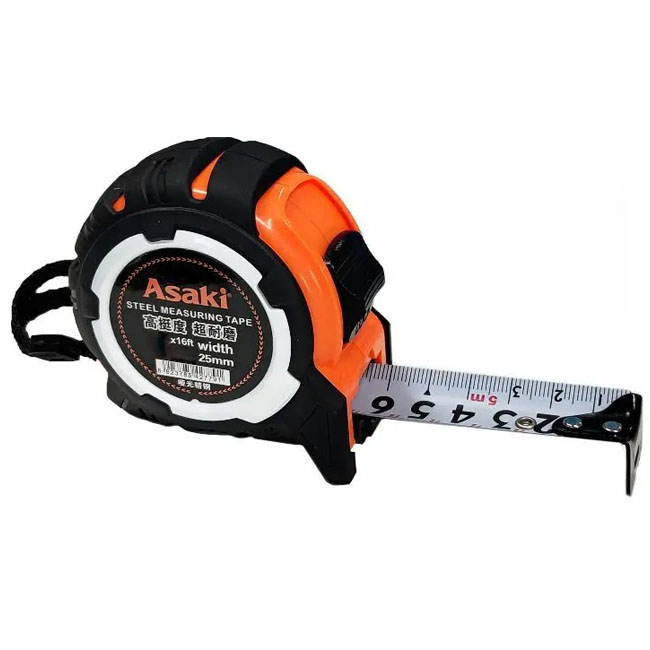 Thước cuộn thép nền trắng AK-2782 7.5m x 25mm