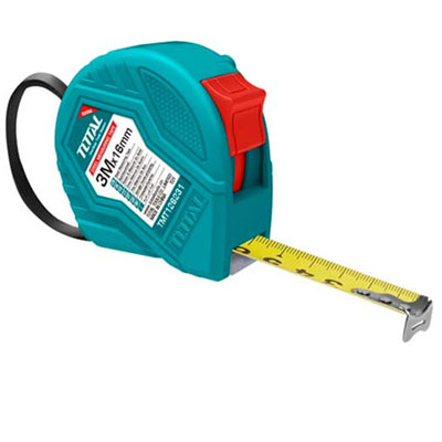 Thước cuộn thép nền vàng Total TMT126331 3m