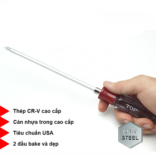 Tua vít 2 đầu cán trong (6 x 200mm) TOPTSD-0225 3 tua vit 2 dau can trong 6 x 200mm toptsd 0225 1699692580