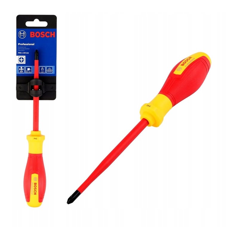 Tua vít cách điện VDE đầu PH2 Bosch 1600A02NB9 3 tua vit cach dien vde dau ph2 bosch 1600a02nb9 1728876224