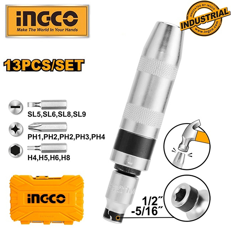 Tua vít đóng 13 chi tiết Ingco HIDS1301 2 tua vit dong 13 chi tiet ingco hids1301 1705633230
