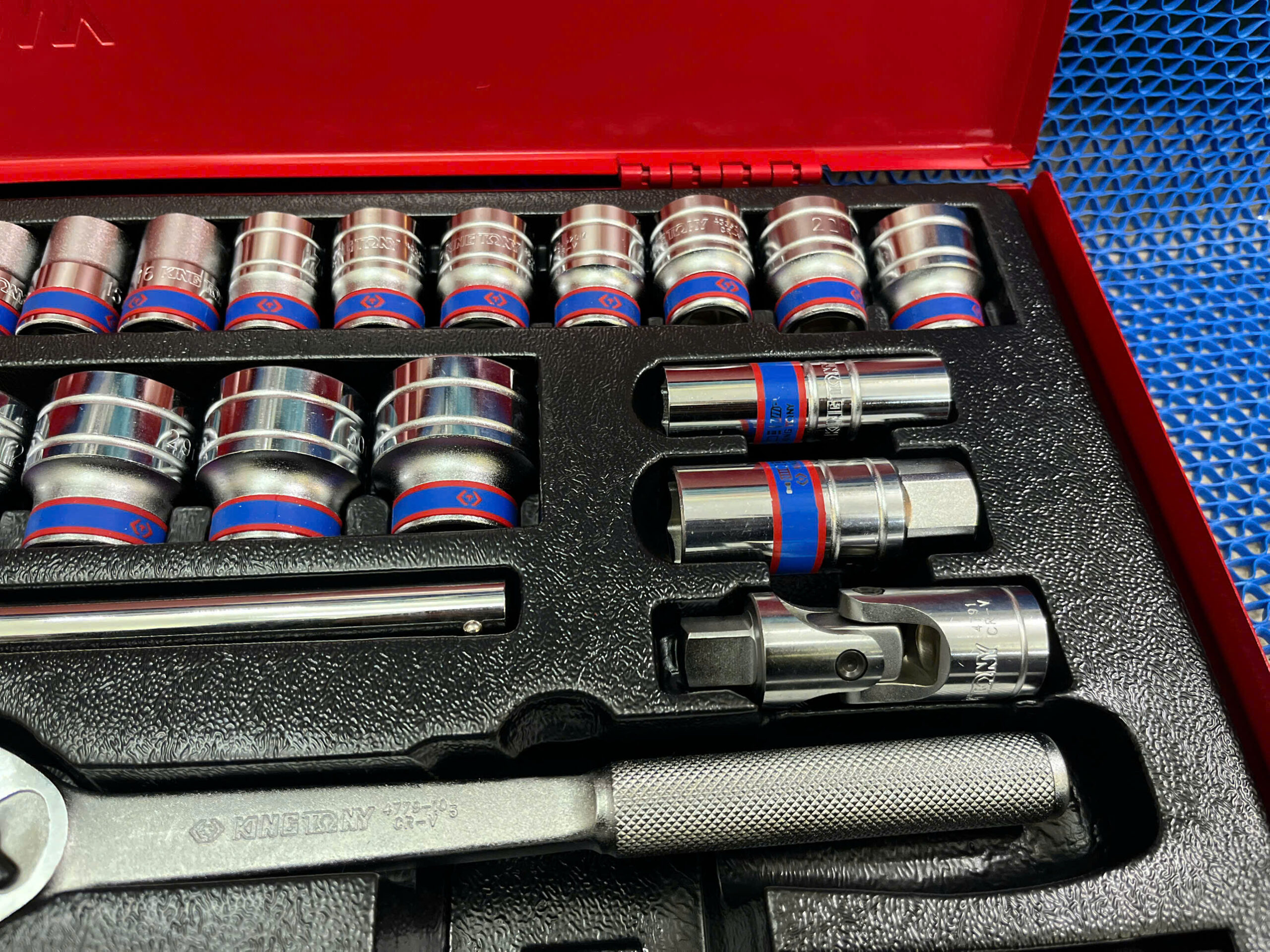 Bộ tuýp 1/2" 33 chi tiết hệ mét Kingtony 4534MR