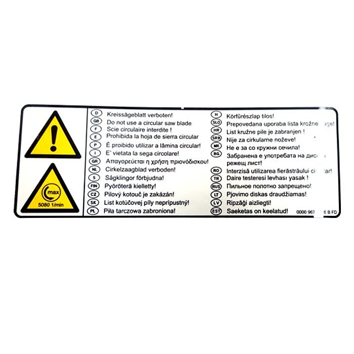 Warning pictogram
