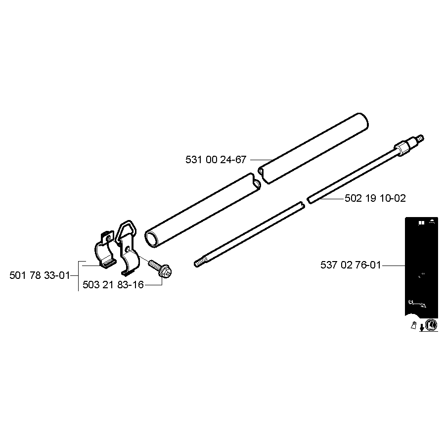 Sơ đồ Trục cho Husqvarna 132RJ