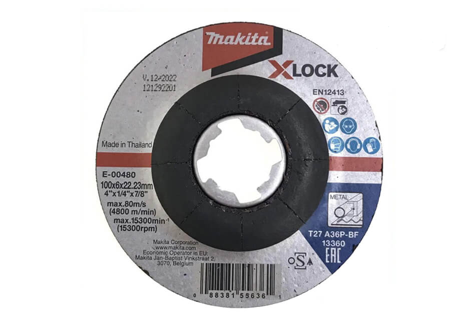 E-00480 Đá Mài Cho Kim Loại(x-lock/100x6x22.23/A36P)