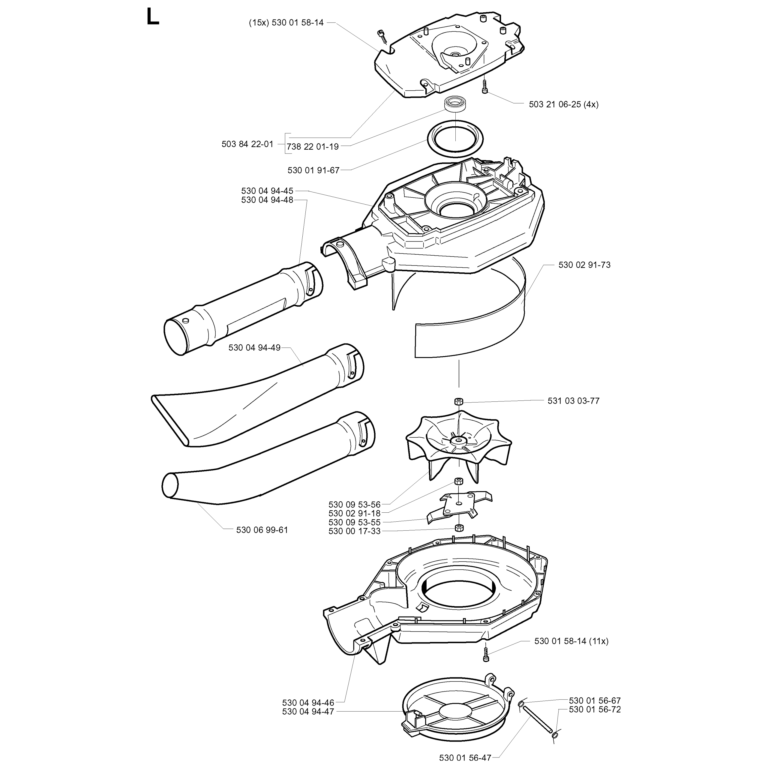 Sơ đồ Hội Quạt Husqvarna 225HBV 3 225hbv 011 scaled