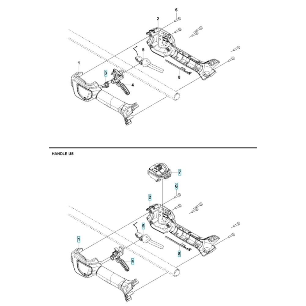 Sơ đồ Tay nắm cho Husqvarna 325iLK