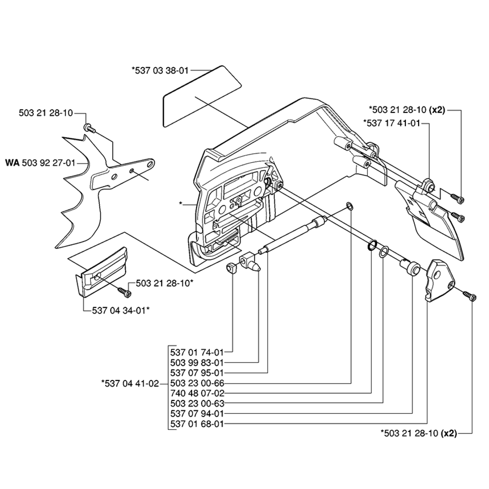 Sơ đồ Nắp ly hợp Husqvarna 385XP