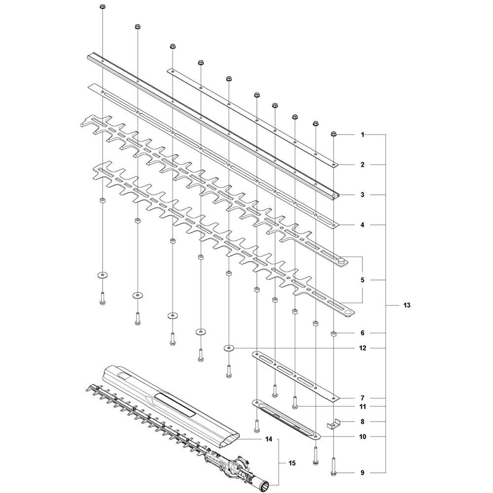 Sơ đồ Thiết bị cắt Husqvarna 525HE3