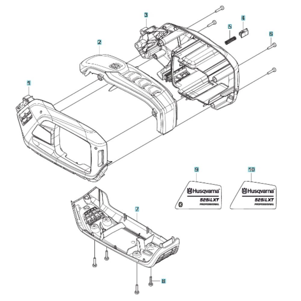 Sơ đồ Vỏ cho Husqvarna 525iLXT