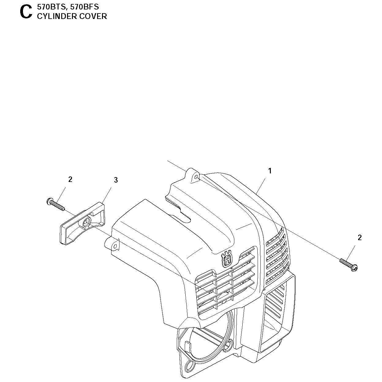 Sơ đồ Nắp xi lanh cho Husqvarna 570BTS 2 570bts 003