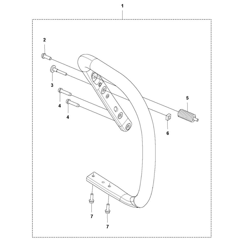 Sơ đồ Tay cầm cho Husqvarna 592 XP
