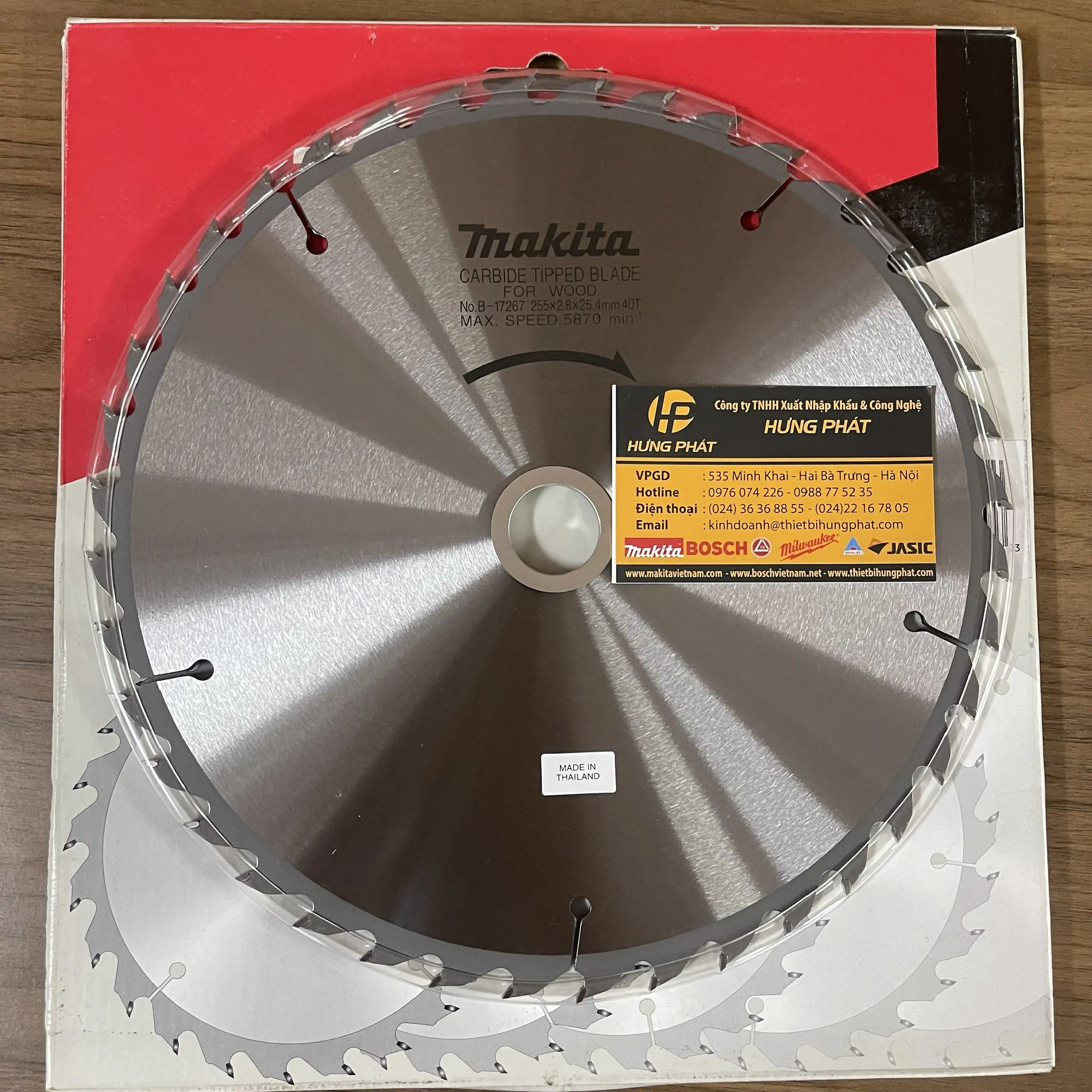 B-17267 Lưỡi cắt gỗ Makita B-17267 (255mm)