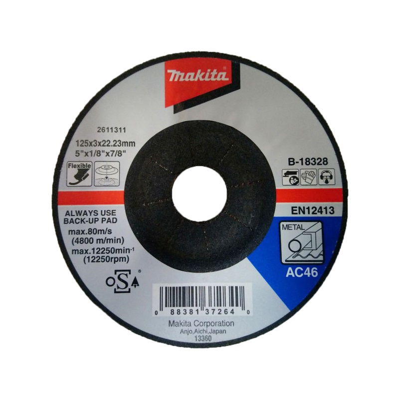 B-18328 Đá Mài 5″ (125x3x22 Mm) Ac46, 2g Đen