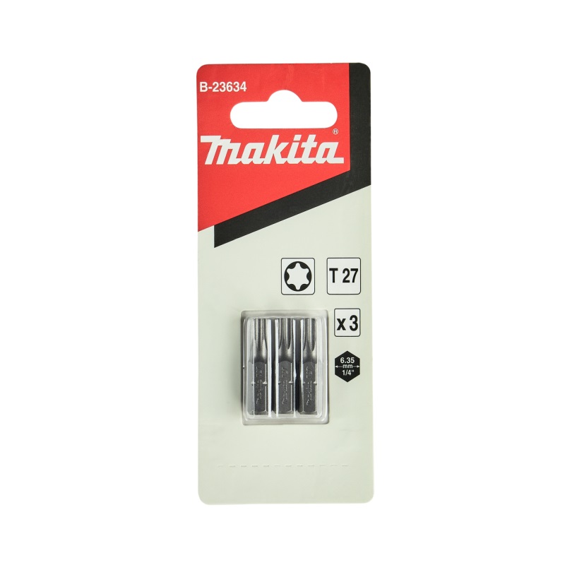 B-23634 Bộ Mũi Vặn Vít (3 cái/bộ), T 27-25mm 1 B-23634 Bộ Mũi Vặn Vít (3 cái/bộ), T 27-25mm